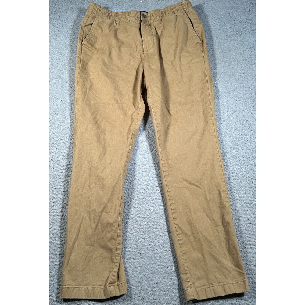 Tommy Hilfiger Pants Mens‎ Medium 30x28 Brown Straight Flat Front Trousers Chino